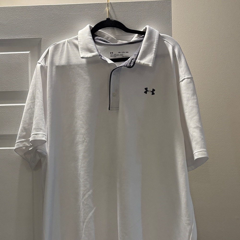 Under Armour Men's Classic White Polo